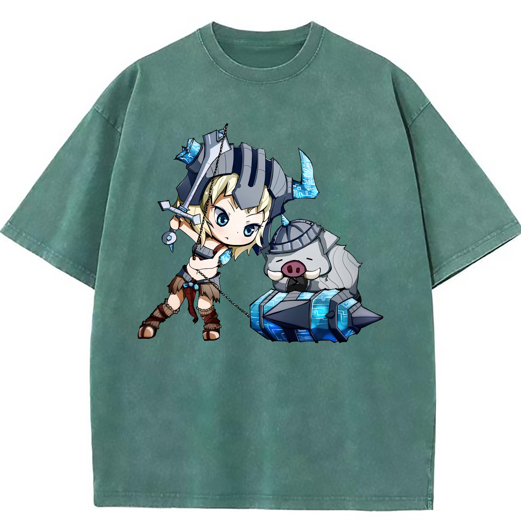 （画像用） リーグ・オブ・レジェンド League of Legends LOL 綿100% ヴィンテージ風 半袖Tシャツ（フロントプリント）